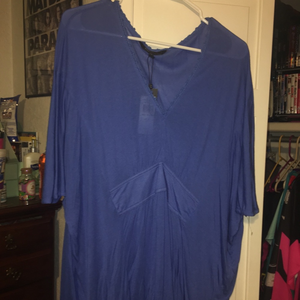 Blue BCBG Maxazria knit dress